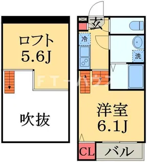 千葉県千葉市花見川区検見川町5【アパート】の間取り