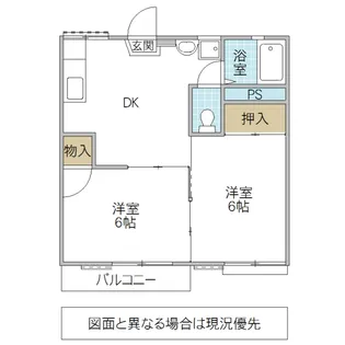 ハイツT&T A棟【2階】の間取り