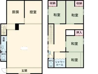 群馬県富岡市富岡【一戸建】の間取り
