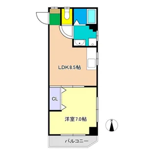 コーポエルフ【2階】の間取り