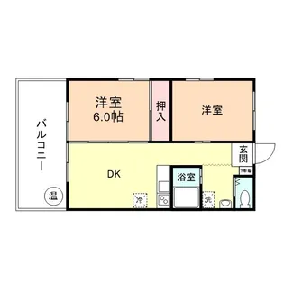 荒川アーバンステイツ【1階】の間取り