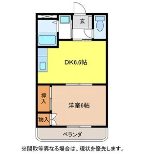 岐阜県岐阜市薮田南4【アパート】の間取り