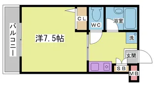 中尾ハイツ【1階】の間取り