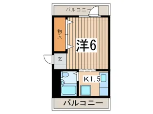 Kパレスレンガ坂【3階】の間取り