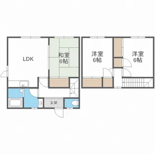 北海道札幌市西区西野六条7【一戸建】の間取り
