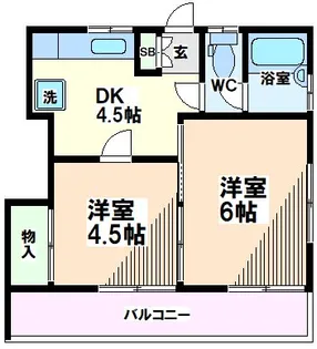 東京都国分寺市泉町3【アパート】の間取り