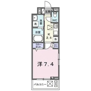 モーダ・フジ【1階】の間取り