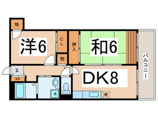 メゾンYS平野【6階】の間取り