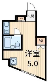 1Rの間取り画像