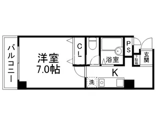 二条CUBE【4階】の間取り
