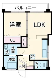 メゾンドジョコII【1階】の間取り
