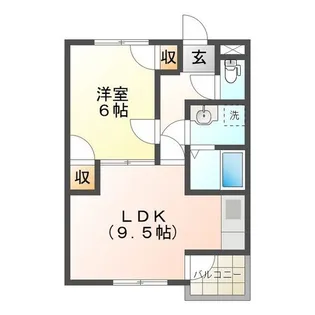 エクセルコート半田【1階】の間取り