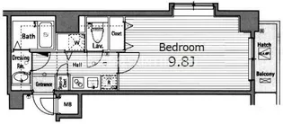 グランド・ガーラ西麻布【4階】の間取り