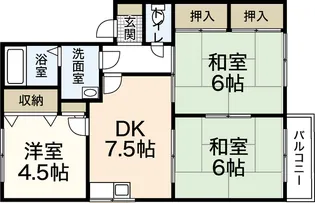 ルーエ井口B棟【2階】の間取り
