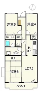 オーシャンヒルズ桂台【1階】の間取り