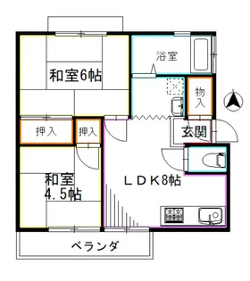 東京都杉並区上井草4【アパート】の間取り