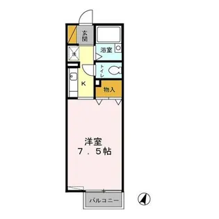 千葉県東金市東上宿【アパート】の間取り
