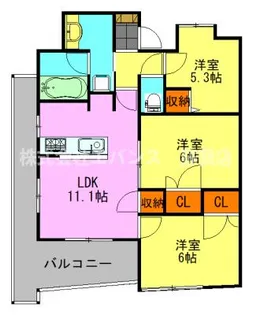 ル・シック千葉フロンテージ【9階】の間取り
