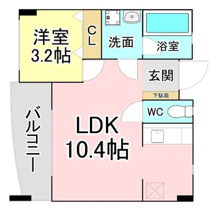 福岡県北九州市小倉北区馬借3【マンション】の間取り