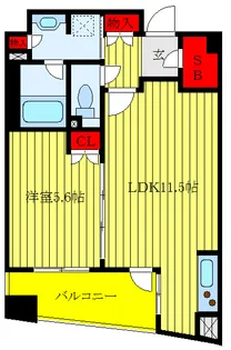 KDX川口幸町レジデンス【12階】の間取り