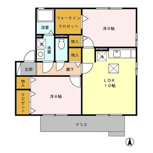 グランメール A【1階】の間取り