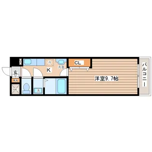 パークヒルズ上ノ台A【4階】の間取り