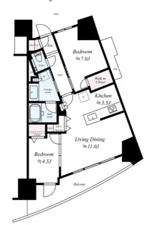 東京都江東区東雲1【マンション】の間取り
