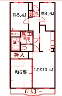 桂樹館【4階】の間取り