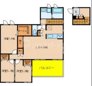 ヒルサイドSt.津田沼【2階】の間取り