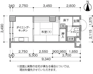 UR仙台外記丁【11階】の間取り