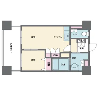 東京都新宿区西新宿8【マンション】の間取り