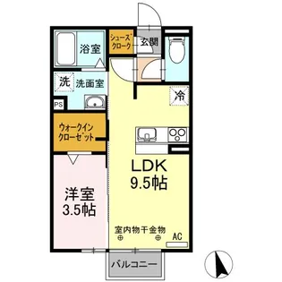 アレグリア【2階】の間取り