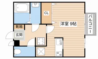 滋賀県甲賀市水口町的場【アパート】の間取り