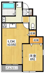 グランツC【1階】の間取り