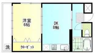 諏訪町マンション【2階】の間取り