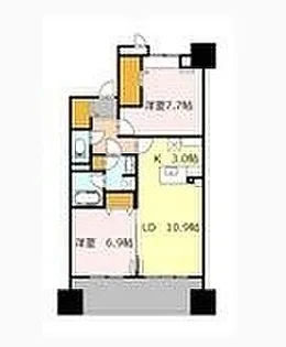 ロイヤルパークスシーサー南千住【9階】の間取り