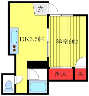 ヒルズB【1階】の間取り