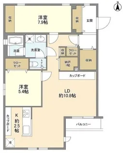 東京都目黒区平町2【マンション】の間取り