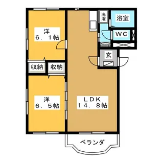 HERO MANSION f【1階】の間取り