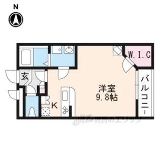 レオパレス島之内【3階】の間取り