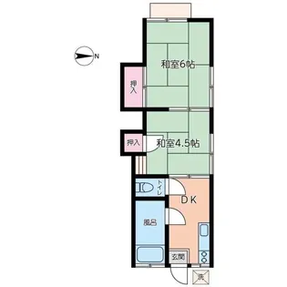 第2楽々荘【1階】の間取り
