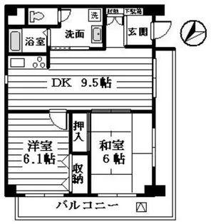 ロイヤルコートときわ台【8階】の間取り