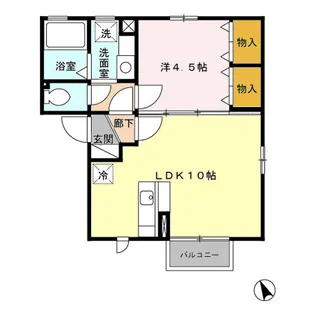 セジュール モア【2階】の間取り