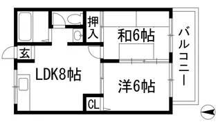 グリーンハイツ【1階】の間取り