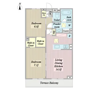 Excellen III【1階】の間取り