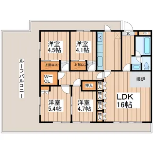 メゾンド加納II【4階】の間取り