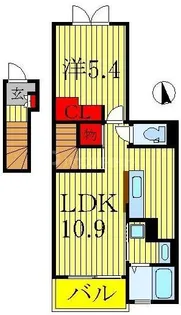 ノイクラール【2階】の間取り