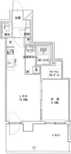 マリブフラット【4階】の間取り