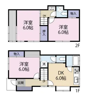 東京都大田区西六郷2【一戸建】の間取り