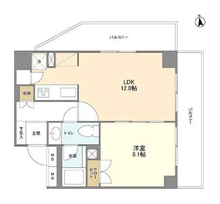 BPRレジデンス代々木【2階】の間取り